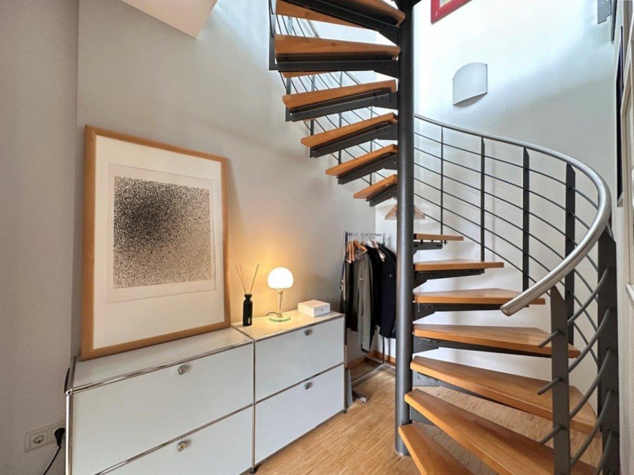 Wendeltreppe Penthousewohnung Wiesbaden