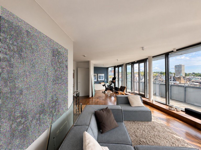 Wohnbereich Wiesbaden Penthousewohnung Modernes City-Penthouse mit gro�z�gigen Terrassen und Panoramablick