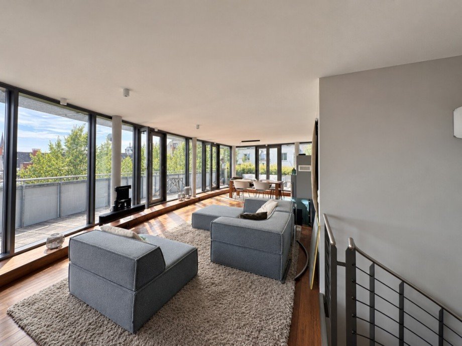 Wohnbereich Penthousewohnung Wiesbaden